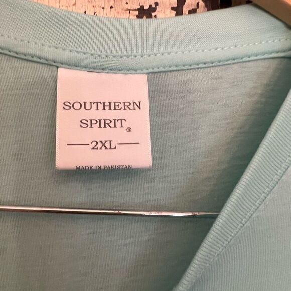 NWT Unisex Southern Spirit Seafoam Miami T-shirt. Size 2XL. - Picture 5 of 7
